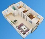 2 Bedroom 20FT Expandable Tiny Home Kit