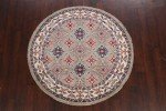 Geometric Round Area Rug - 5x5 Handmade Carpet