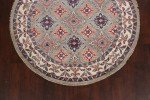 Geometric Round Area Rug - 5x5 Handmade Carpet