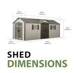 Lifetime Plastic Garden Shed 60 x 244 cm