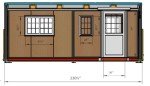 Portable 4.5x6.1m Prefab Tiny Home