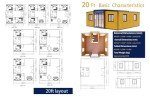 HUGHEARTS 20x20ft Mobile Tiny Home with Restroom