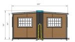 Jaxenor 15x20ft Expandable Portable Tiny Home
