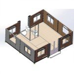 Foldable Tiny Home with Bathroom - 19x20 FT
