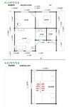 Allwood Avalon Tiny Home Cabin Kit 540 SQF