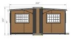 Zolyndo Mobile Expandable Tiny Home 16.5x20ft