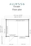 Allwood Escape Cabin Kit - 108 Sq Ft