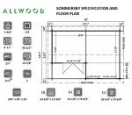 Allwood Sommersby Garden House Kit - 174 SQF