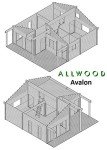Allwood Avalon Tiny Home Cabin Kit 540 SQF