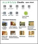 Allwood Spruce Claudia 209 SQF Cabin Kit