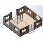 Jaxenor Mobile Expandable Tiny Home – 19x20ft