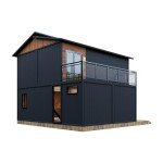 Double Story Foldable Tiny Home with Kitchen