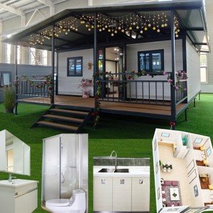 2 Bedroom Prefab Tiny Home with Balcony