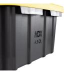3-Pack 6.5qt Mini Storage Bins with Yellow Lids
