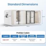 RYONGII 19FT Modern Steel Tiny House