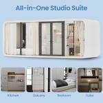 RYONGII 19FT Modern Steel Tiny House