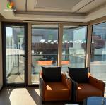 Tiny Home with Balcony, Smart Features, Red Finish