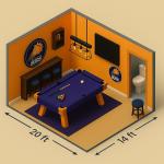 Team Spirit Tiny Home for Your Man Cave