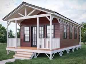 Modern Steel Frame Tiny Home with Porch