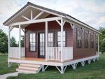 Modern Steel Frame Tiny Home with Porch