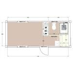 20ft Portable Container Home with Bathroom