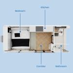 VESTAEL Modern 19ft Mobile Tiny Cabin