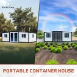 20FT Expandable Tiny House with 1-2 Bedrooms