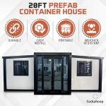 20FT Expandable Tiny House with 1-2 Bedrooms