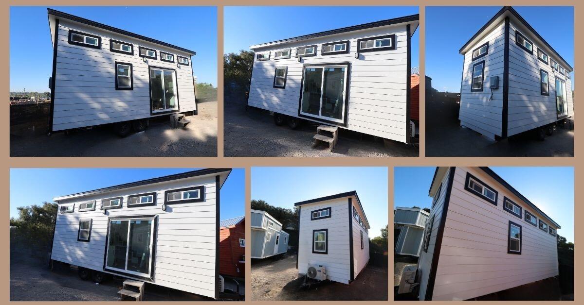 24-Foot Tiny Home on Wheels with Full Kitchen