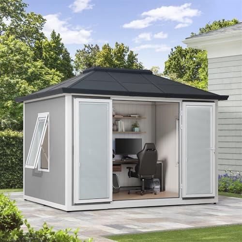 Sunjoy 10'x12' Outdoor Office Shed and Gym