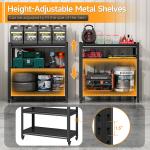 Heavy Duty 3-Tier Metal Storage Shelf
