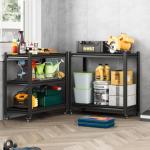 Heavy Duty 3-Tier Metal Storage Shelf