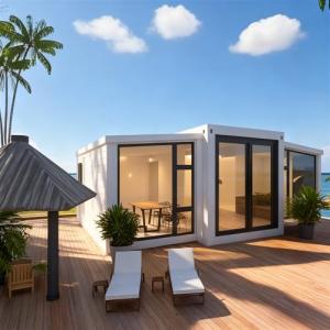 Foldable Prefab Tiny Home with Porch & Kitchen