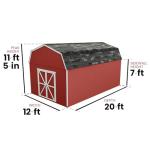 Hudson 12x20 DIY Wooden Storage Shed Kit