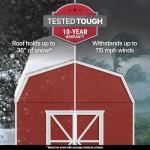 Hudson 12x20 DIY Wooden Storage Shed Kit