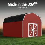 Hudson 12x20 DIY Wooden Storage Shed Kit