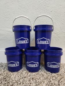 5-Pack Food-Safe Mini Buckets for Tiny Living