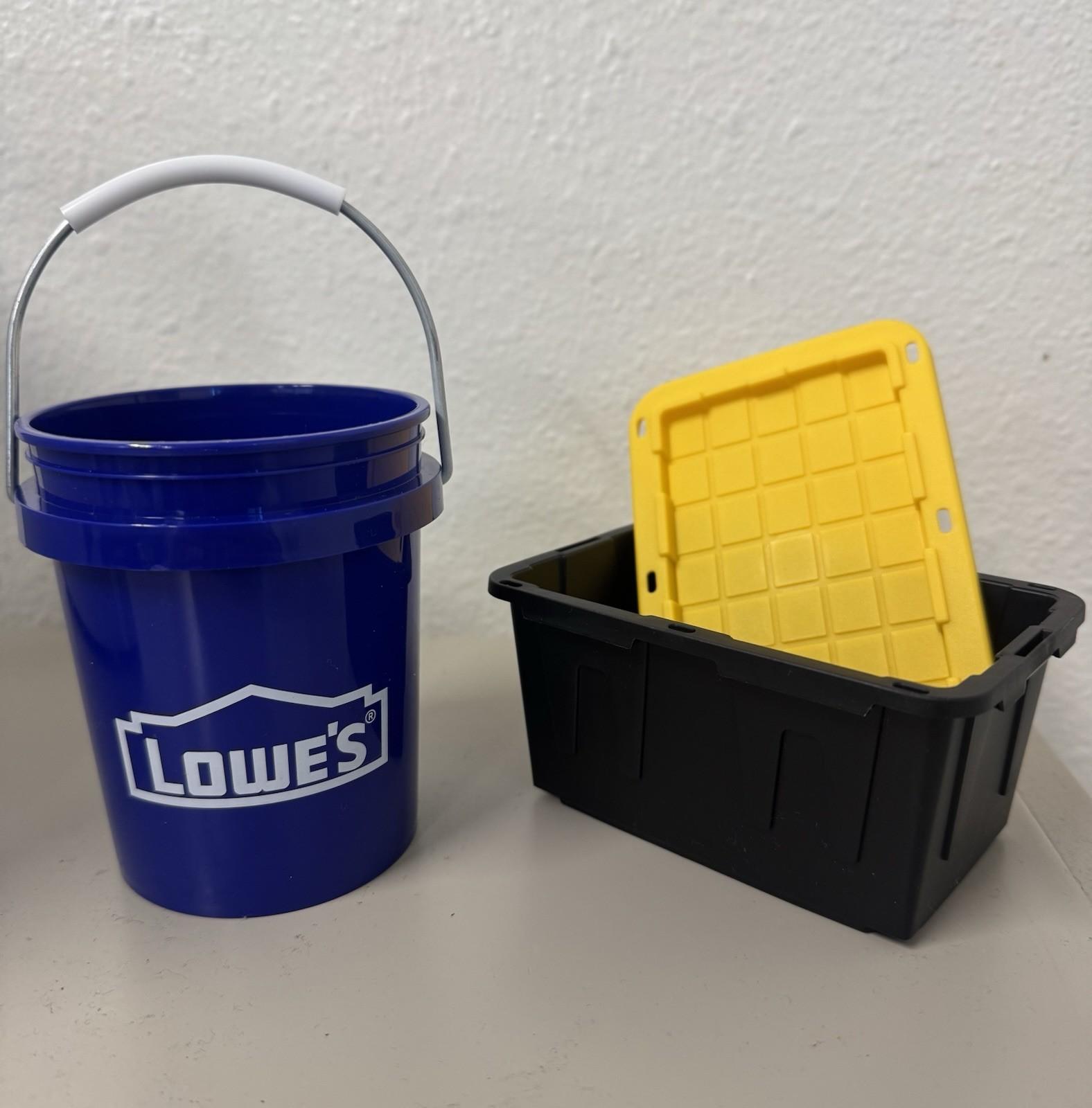 Lowe’s Mini Storage Container and Tiny Bucket Set
