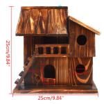 Wooden Bird Nesting Box for Squirrel Safety