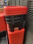 3-Pack Mini HDX 6.5qt Storage Bins - Black Red
