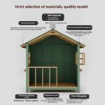 Elegant Outdoor Wooden Tiny Playhouse for Kids