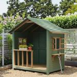 Elegant Outdoor Wooden Tiny Playhouse for Kids