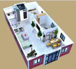 40ft Expandable 2 Bed Tiny Home 1 Bath