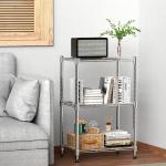 Adjustable 3-Tier Wire Shelving Rack - 450 lbs