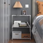 Adjustable 3-Tier Wire Shelving Rack - 450 lbs