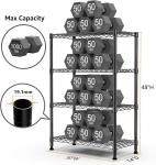 3/4 Tier Wire Shelving Unit for Storage