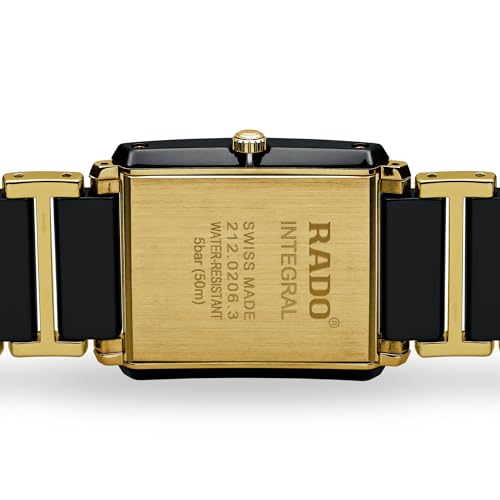 Rado Black Gold Diamond Dress Watch, Quartz 31 x 41.1 mm