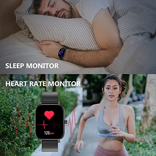 Choiknbo Smartwatch with Heart Rate Monitor, IP68 Waterproof