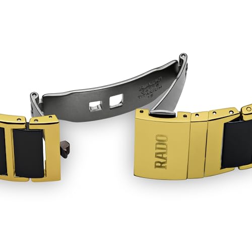 Rado Black Gold Diamond Dress Watch, Quartz 31 x 41.1 mm