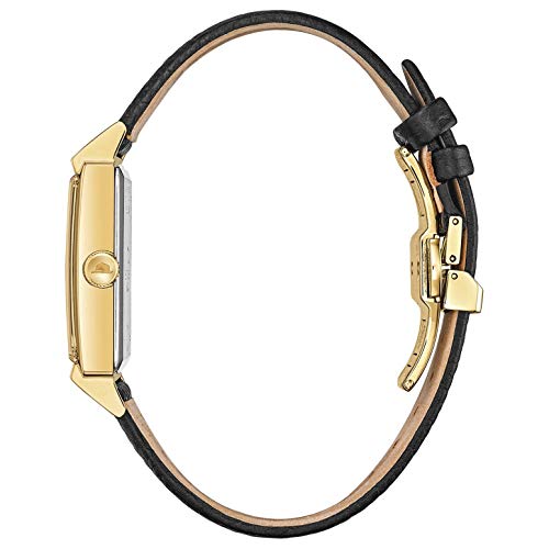 Bulova Men's Frank Sinatra Leather Strap Watch, Silver Tone